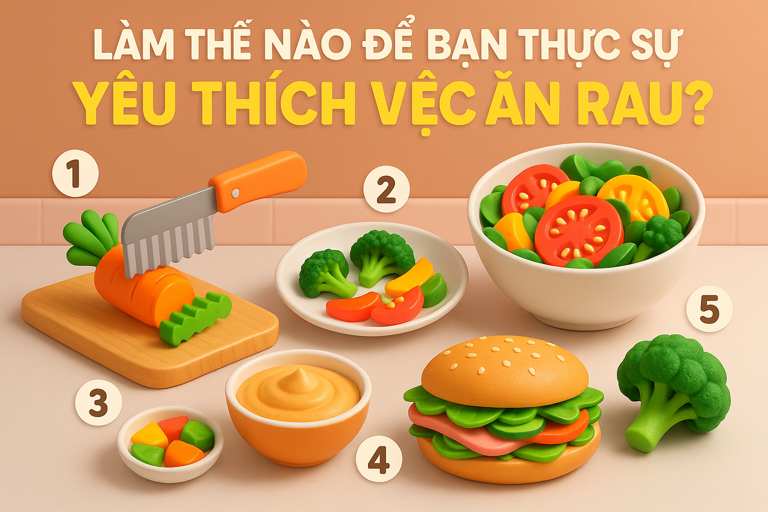 hãy ăn rau 1 cách sáng tạo