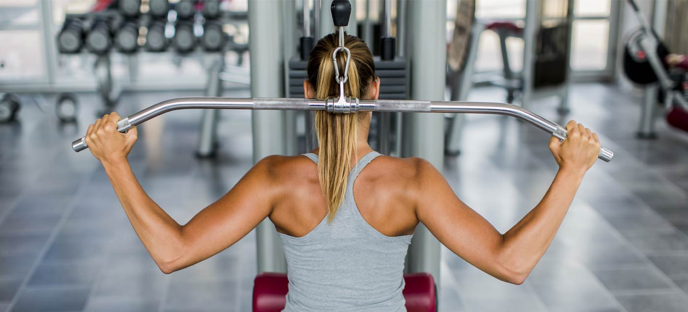 Behind the neck lat pulldowns