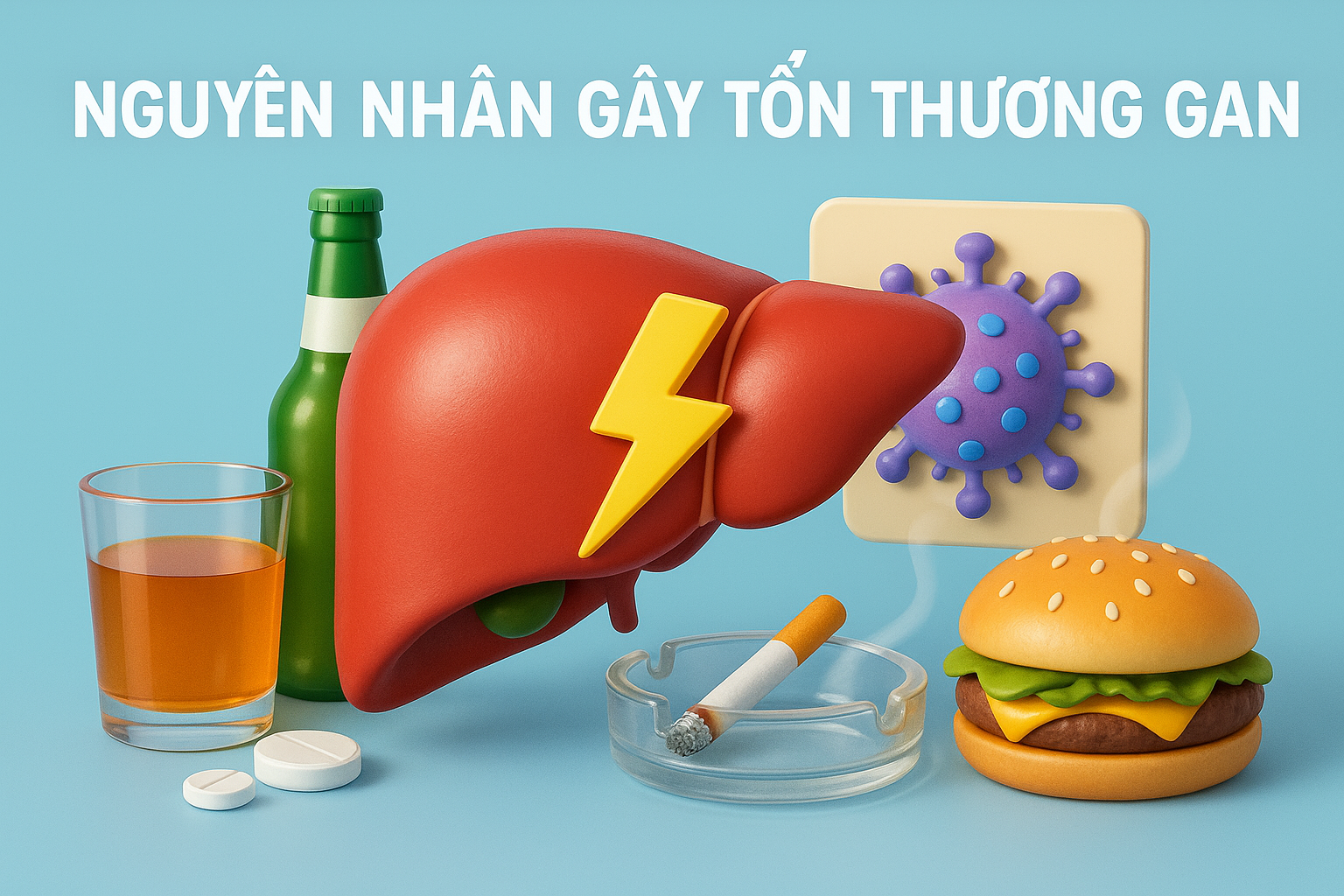 nguyên nhân gây tổn thương gan