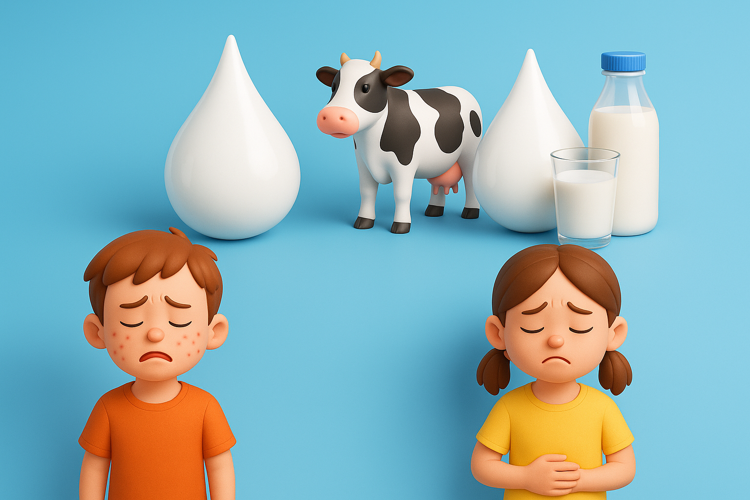 Phân biệt dị ứng đạm sữa bò và bất dung nạp lactose ở trẻ