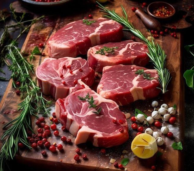 thịt chứa sắt heme